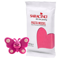 Lukier plastyczny masa cukrowa do modelowania figurek na tort FUKSJA FUKSJOWA 250g Saracino