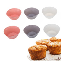 Foremki silikonowe papilotki na muffinki 6 sztuk 7,8x7,8x3 cm Galicja
