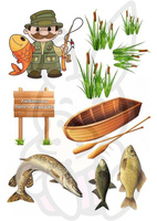 Wydruk jadalny WĘDKARZ RYBY WZ. I