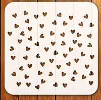 Szablon do dekoracji tortu muffinek SERCA SERCE SERDUSZKA WZ.III