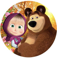 Opłatek na tort MASHA I NIEDŹWIEDŹ WZ. III