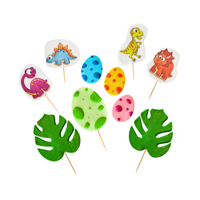 Figurki na tort DUŻA RODZINA DINOZAURÓW 2D 10 szt. Ditarte