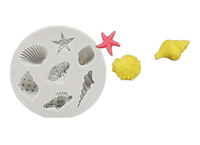 Forma silikonowa do dekoracji masy cukrowej czekolady MUSZLE WZ.III