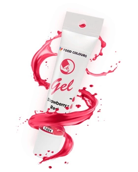 Barwnik w żelu CZERWONY TRUSKAWKOWY Strawberry Red 30g Food Colours