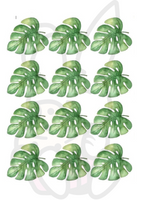 Wydruk jadalny opłatek na tort LIŚCIE WZ. III