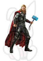 Wydruk jadalny opłatek na tort SUPER BOHATEROWIE THOR