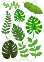 Wydruk jadalny Opłatek na tort LIŚCIE WZ. II