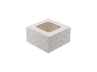 Pudełko na ciasto 13x13x7 cm SERCE