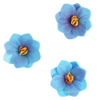Dekoracja waflowa Hortensja JAGODOWA 6 szt. Rose Decor