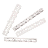 Zestaw 4 szt. foremek do dekoracji FALA TRAWA OGIEŃ SOPLE LODU 16,5 cm