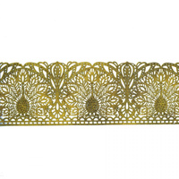 Koronka cukrowa do dekoracji tortu ZŁOTA 02 Slado