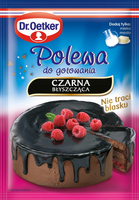 Polewa do ciast i tortów CZARNA BŁYSZCZĄCA 77g Dr.Oetker