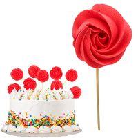 Lizak bezowy na tort CZERWONY Slado