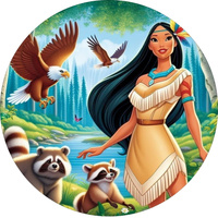 Opłatek na tort POCATHONTAS WZ.I