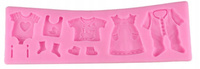 Foremka silikonowa do dekoracji UBRANKA DZIECIĘCE 17x6 cm