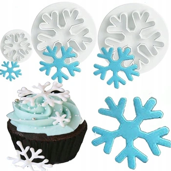 Foremki wykrawaczki z tłoczkiem płatki śniegu ŚNIEŻYNKI WZ. I