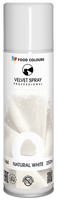 Zamsz w sprayu do dekoracji tortu i monoporcji BIAŁY NATURALNY 250 ml Food Colours
