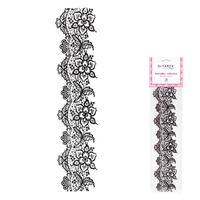 Koronka cukrowa do dekoracji tortu CZARNA WZ.15 Ditarte