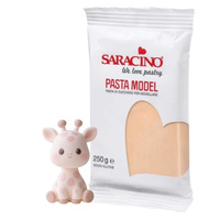 Lukier plastyczny masa cukrowa do modelowania figurek na tort ECRU CIELISTA 250g Saracino