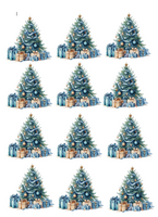 Opłatek na świąteczne wypieki CHOINKA wz. II