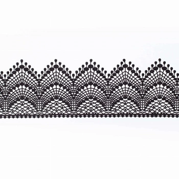 Koronka cukrowa do dekoracji tortu CZARNA WZ.06 Slado