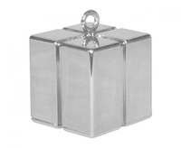 #BAC Ciężarek do balonów Prezent srebrny, 120 g