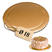 Tacka podkład pod tort Ø 18 ZŁOTA