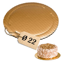 Tacka podkład pod tort Ø 22 ZŁOTY