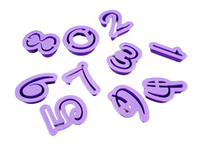 Zestaw 10 szt. foremek CYFERKI 0-9 do tworzenia dekoracji z masy cukrowej Disney