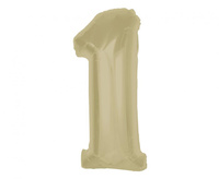 #BFC Balon foliowy Smart, cyfra 1, matowa latte, 92 cm  KK