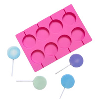 Forma silikonowa do izomaltu lizaków monoporcji dekoracji 8 szt.