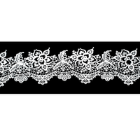 Koronka cukrowa do dekoracji tortu BIAŁA WZ.15 Ditarte