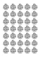 Opłatek na świąteczne wypieki ŚWIĄTECZNY MIX wz. V 3,5 cm