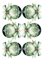 Opłatek na świąteczne wypieki BOMBKI wz. I