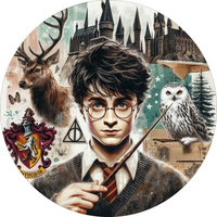 Opłatek na tort HARRY POTTER WZ.VII