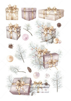 Opłatek na świąteczne wypieki Świateczny MIX wz. VIII