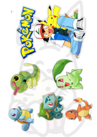 Wydruk jadalny opłatek na tort POKEMONY WZ. IV