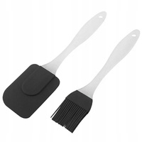 Zestaw pędzelka i łopatki silikonowej