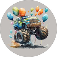 Opłatek na tort MONSTER TRUCK WZ.III