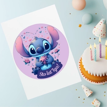 Opłatek na tort LILO I STICH WZ. V