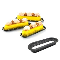 Rant perforowany do tartaletek OWALNY 144x50 mm