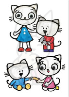 Wydruk jadalny opłatek na tort KICIA KOCIA A4 WZ. 1I