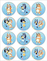 Opłatek na muffinki BLUEY A4 WZ. III