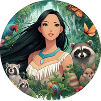 Opłatek na tort POCATHONTAS WZ.II