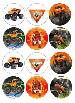 Opłatek na tort MONSTER TRUCK WZ.I