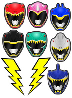 Opłatek na tort POWER RANGERS WZ.II