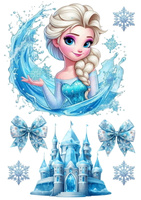 Opłatek na tort KRAINA LODU WZ.VI