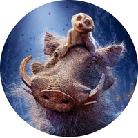 Opłatek na tort Timon i Pumba WZ. I