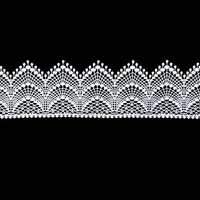 Koronka cukrowa do dekoracji tortu BIAŁA wz.1 Slado