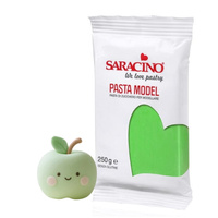 Lukier plastyczny masa cukrowa do modelowania figurek na tort ZIELONA JASNA 250g Saracino